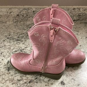 Cat & Jack Pink Size 9 Toddler Cowboy Boots